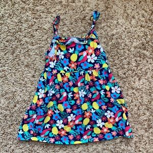 12M colorful tropical print dress